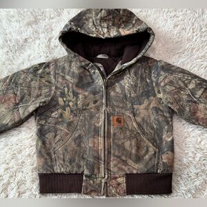 Kids Classic Carhartt Camouflage Zip-Up Work Jacket